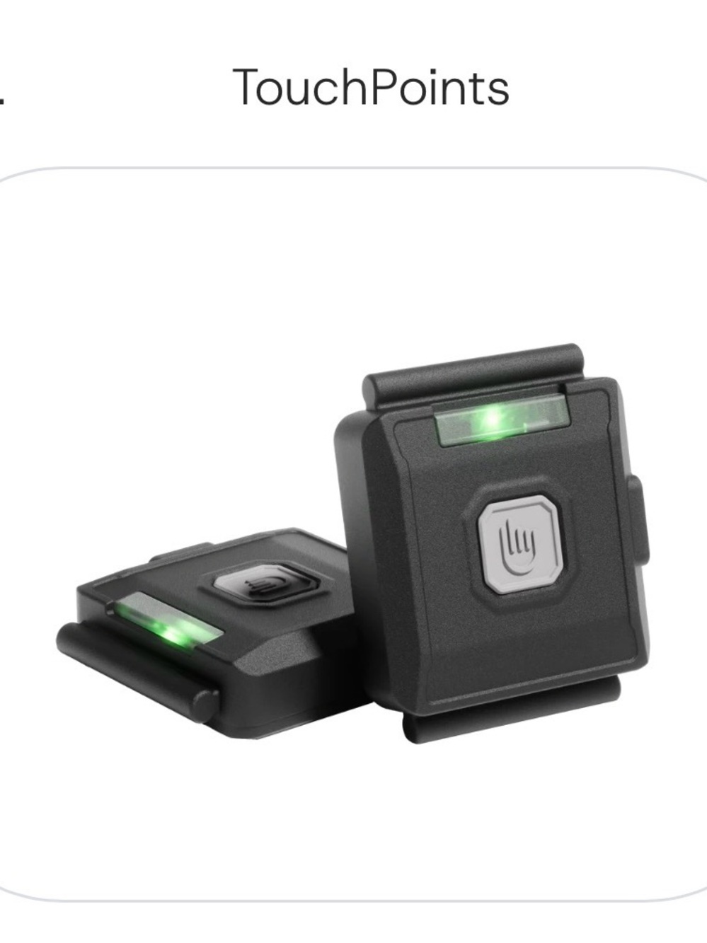 Touch points with wristbands-bilateral stim. Wearable Stress-Relief  - PTSD